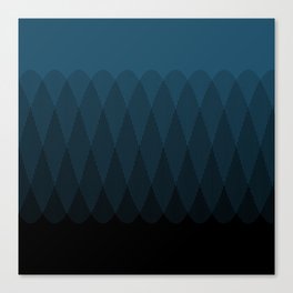 Blue to Black Ombre Signal Canvas Print