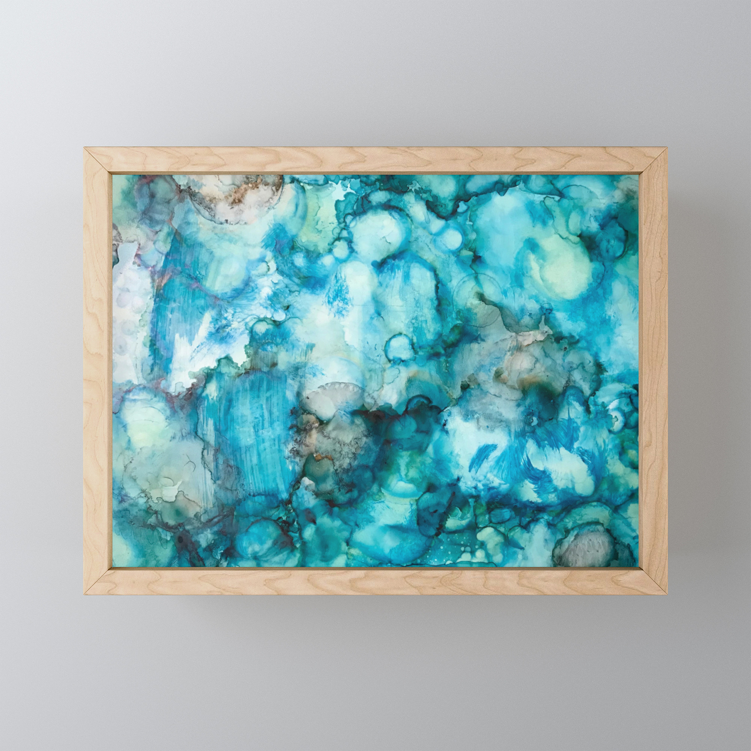 Blue Abstract Framed Mini Art Print By Ch00sewisely Society6