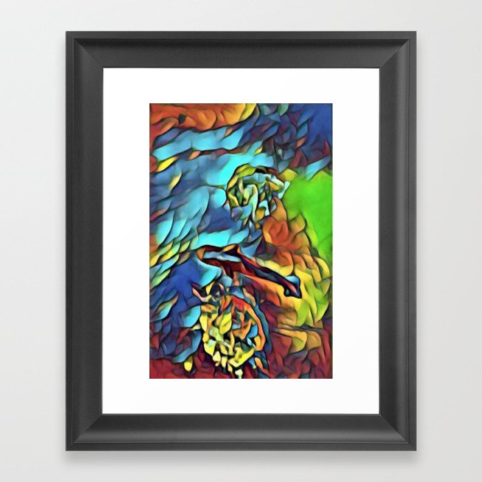 tiburon de melon Framed Art Print