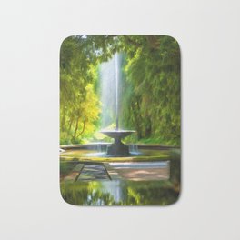 Fountain in the Trees Bath Mat