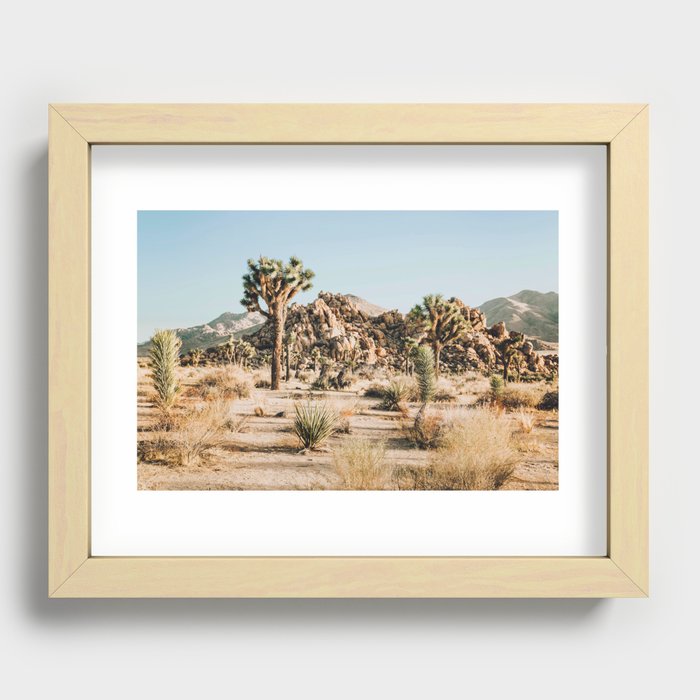 Shapes and Sizes- Joshua Tree Recessed Framed Print