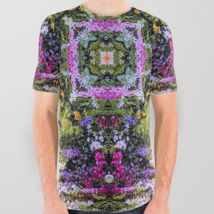 Geometric Garden All Over Graphic Tee
