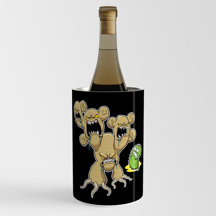 Ginger root monster scaring germ bacteria virus Wine Chiller