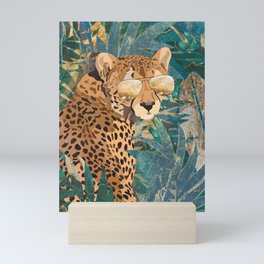 Cheetah on holiday in the Amazon Jungle Mini Art Print