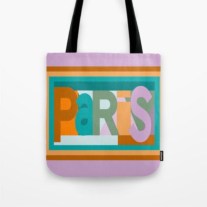 Paris font play art deco style Tote Bag