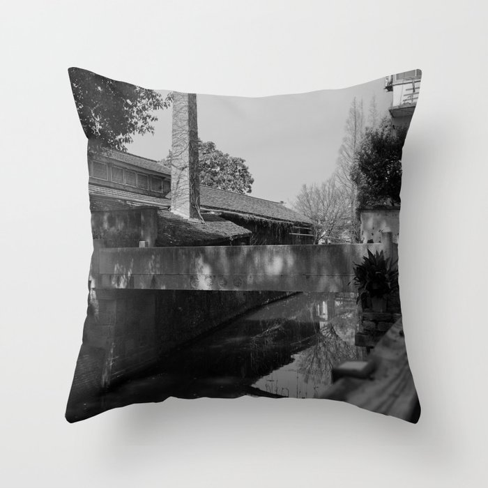 Street Photography art Throw Pillow