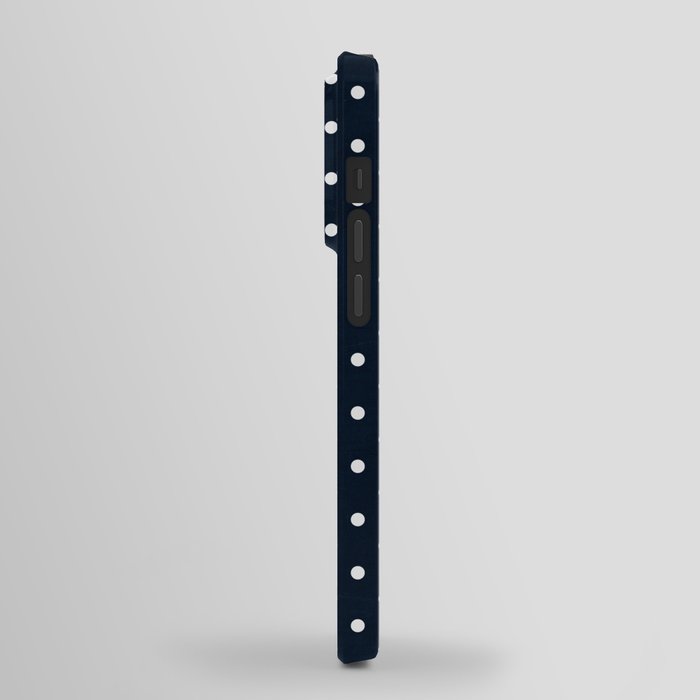navy swiss dots