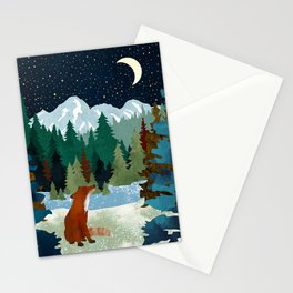 Winter Fox Vista Stationery Card