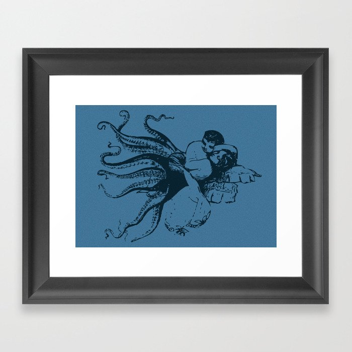 Kraken Framed Art Print