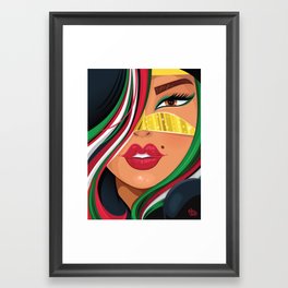 Emiratia Framed Art Print | Khaleeji, Woman, Arab, Emiratia, Mena, Burqa, Dubai, Khaleej, Uae, Drawing 