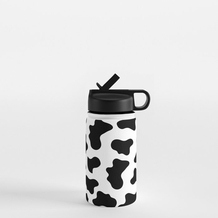 Baby Blue Cow Print Pattern Water Bottle by Kate and Company