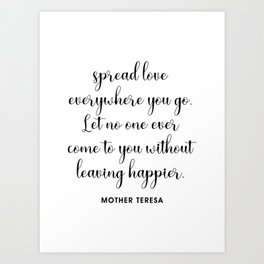 Mother Teresa Quote, Catholic Print, Mother Teresa Wall Art Print
