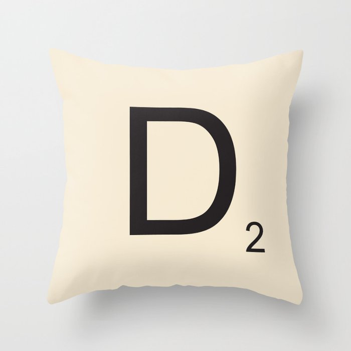 Scrabble Lettre D Letter Deko-Kissen Scrabble Lettre D Letter Deko-Kissen
