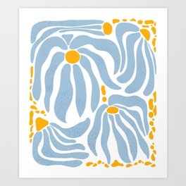 Light Blue flowers  Art Print