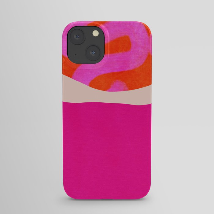 relations II -shapes minimal painting abstract iPhone Case