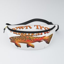 Brown Trout Magazine Fanny Pack | Nymph, Flyreel, Rainbowtrout, Fryfly, Browntrout, Flyrod, Mountaincreek, Rivertrout, Troutillustration, Flyfishing 