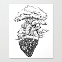 Nature Lover's Heart Canvas Print
