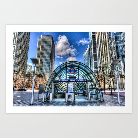 Canary Wharf Station Art Print