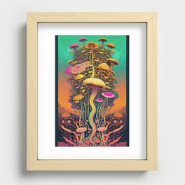 Mycelium Kingdom Recessed Framed Print