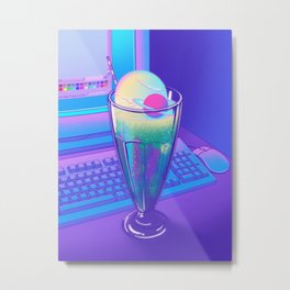 Space Cream Soda Metal Print