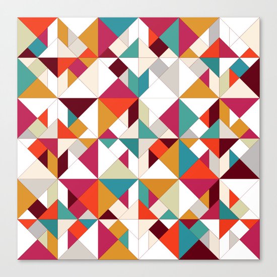 tangram geo Canvas Print