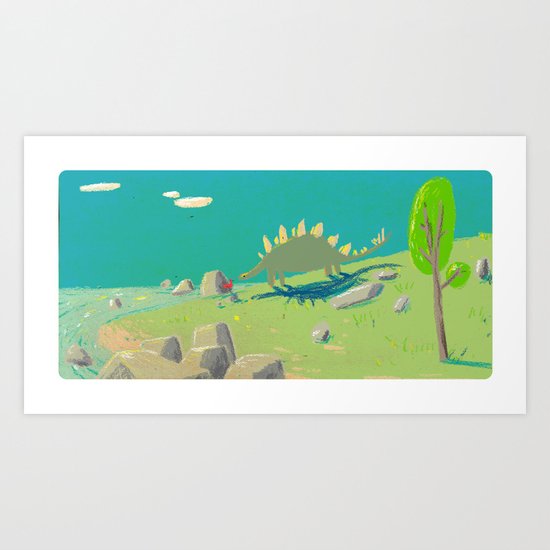 la rencontre Art Print