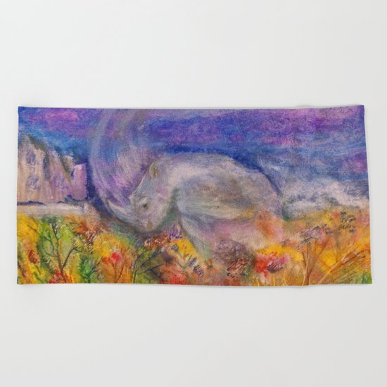 Rhino Wave Beach Towel