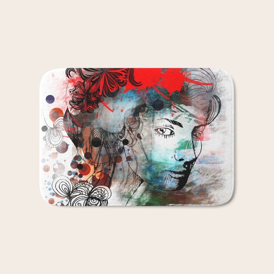Red Bath Mat