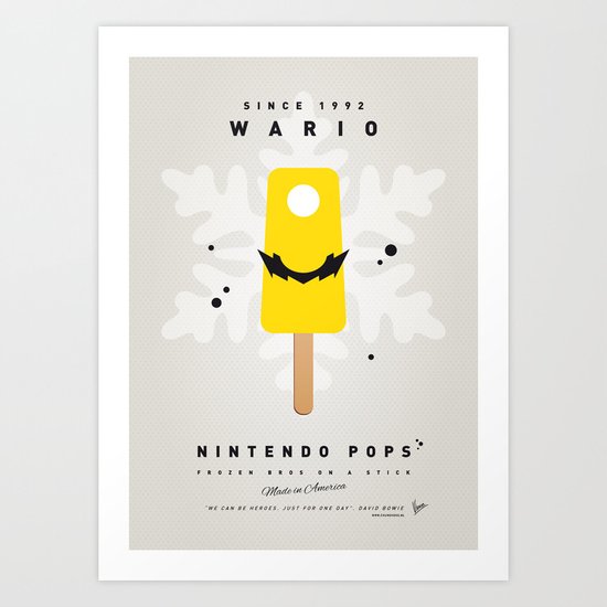 My NINTENDO ICE POP - Wario Art Print