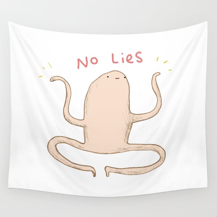 Honest Blob - No Lies Wall Tapestry