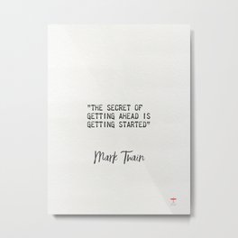 Mark Twain American writer Metal Print