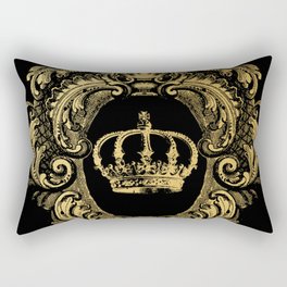 Gold Crown Rectangular Pillow