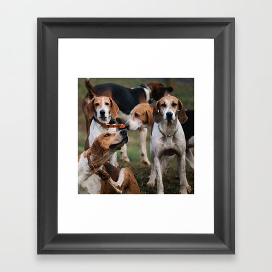 Foxhounds Framed Art Print