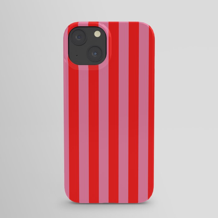 bougie pink red stripe iPhone Case