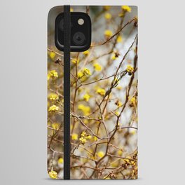 Yellow Spring Flowers in Big Sur iPhone Wallet Case