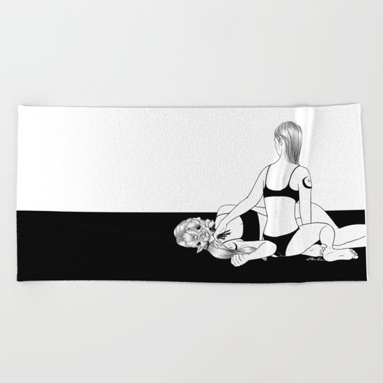 Bye Bye, Old Me Beach Towel