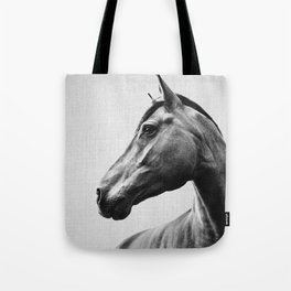 Horses - Black & White 2 Tote Bag
