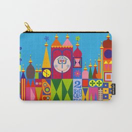 It's a Small World Carry-All Pouch | World, Smallworld, Digital, Colorful, Primary, Popart, Illustration, Vector, Small, Graphicdesign 