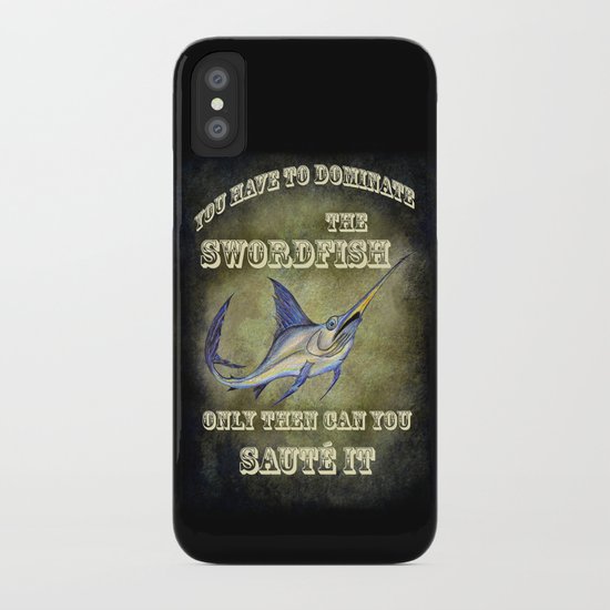 Swordfish sauté iPhone Case