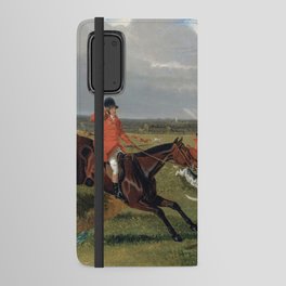 John Frederick Herring The Suffolk Hunt The Death (1833) painting in high resolution Android Wallet Case