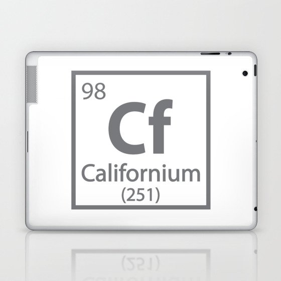 Californium- California Science Periodic Table Laptop & iPad Skin