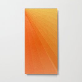 Shades of Sun - Line Gradient Pattern between Light Orange and Pale Orange Metal Print | Texture, Geometry, 90S, Summer, Nature, Painting, Textile, Minimal, Stripe, Pattern 