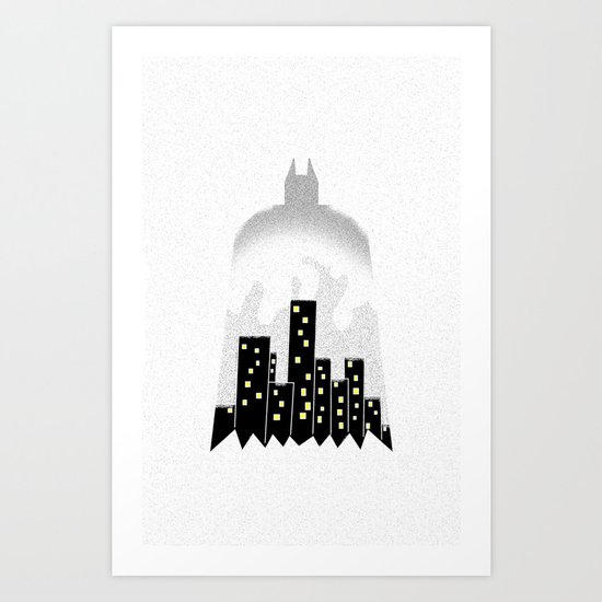 There, in the shadows! Art Print