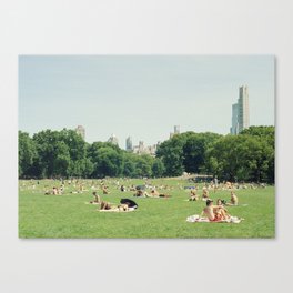 Summer in Central Park New York City | 35mm Film Photography Canvas Print