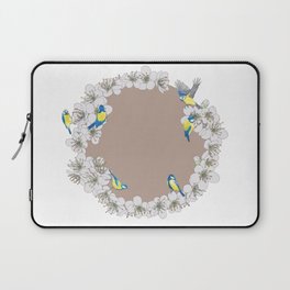Blue Tits and Blossoms Laptop Sleeve