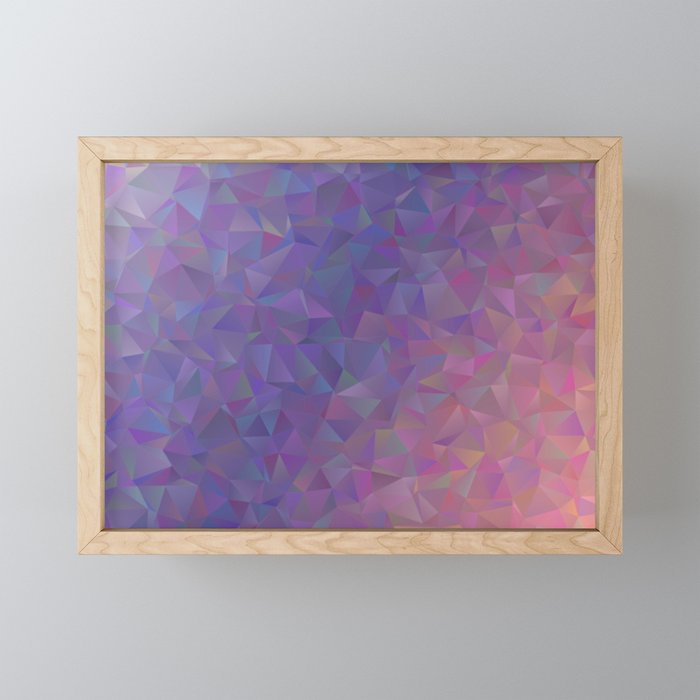 abstract sunset gradient Framed Mini Art Print