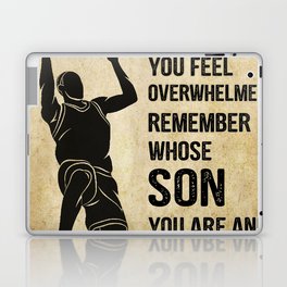 Basketball Dear My Son Poster.png Laptop Skin