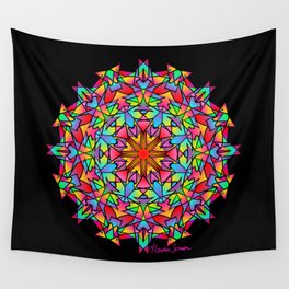 Psychedelic Porcupine Mandala Wall Tapestry