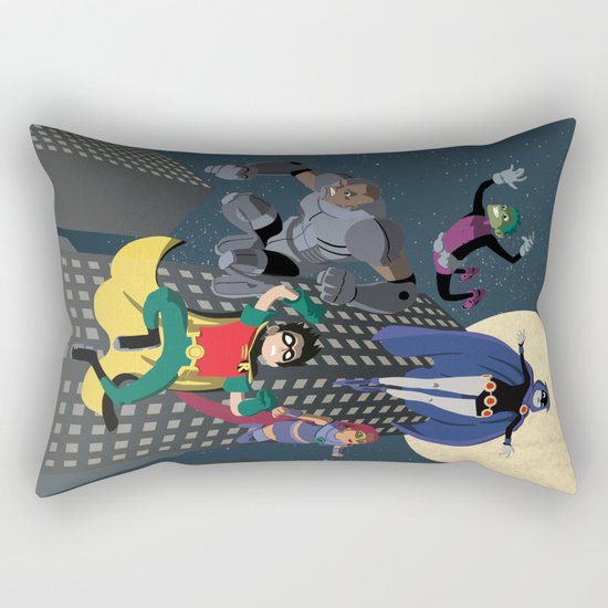 Teen Titans Rectangular Pillow