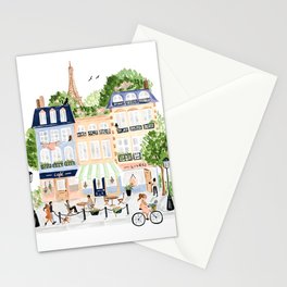 Parisian Buildings Stationery Card